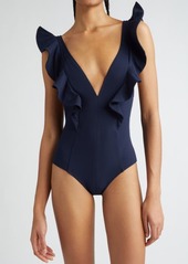 Ulla Johnson Evelina Ruffle One-Piece Swimsuit