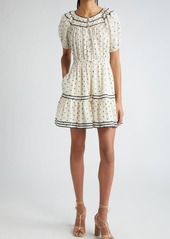 Ulla Johnson Evie Print Drawstring Waist Dress