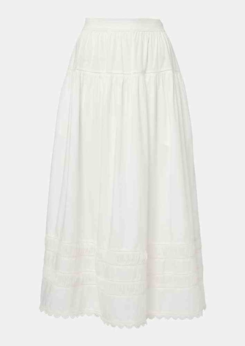 Ulla Johnson Harlow cotton poplin maxi skirt