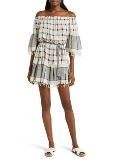 Ulla Johnson Hollace Off the Shoulder Cover-Up Minidress