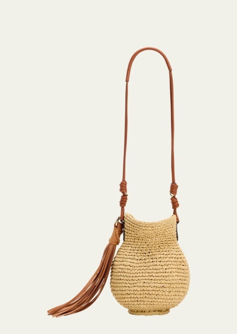 Ulla Johnson Mini Tulip Basket Crossbody Bucket Bag