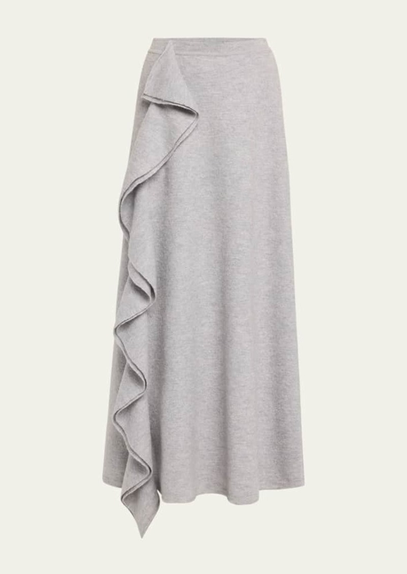 Ulla Johnson Mireya Ruffled Wool Maxi Skirt