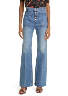 Ulla Johnson The Lou Button Fly Flare Jeans