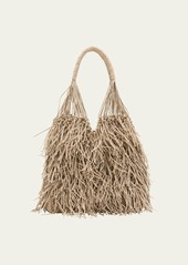 Ulla Johnson Valeria Large Fringe Leather Hobo Bag