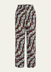 Ulla Johnson Vanessa Printed Drawstring Pants