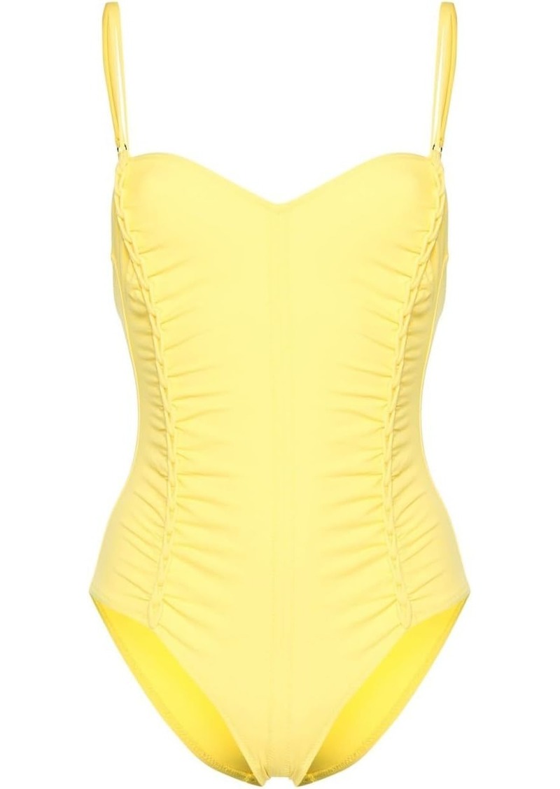 Ulla Johnson Women Almira Maillot Limonite One Piece Swimsuit