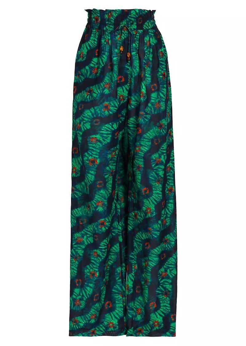 Ulla Johnson Vanessa Cotton-Blend Wide-Leg Pants