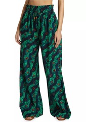 Ulla Johnson Vanessa Cotton-Blend Wide-Leg Pants