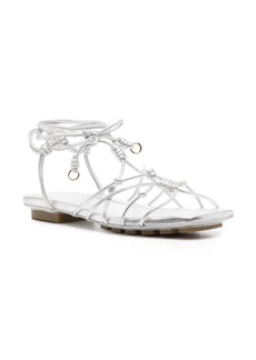 Ulla Johnson Women's Freya Flat Sandal In Silver