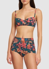 Ulla Johnson Finn Printed Stretch Tech Bikini Bottoms