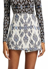 Ulla Johnson Zina Cotton Wrap Miniskirt