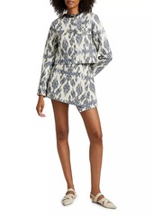 Ulla Johnson Zina Cotton Wrap Miniskirt