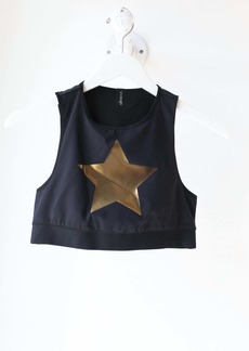 Ultracor Knockout Crop Top In Nero/gold