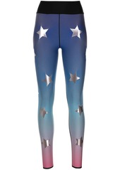 Ultracor star-print faded-effect leggings