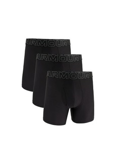 Under Armour 3-Pack Performance Tech Mesh Solid 6" Boxer Briefs