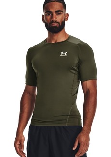 Armour HeatGear Compression Short-Sleeve T-Shirt Under Armour Mens (390) Marine Od Green / / White