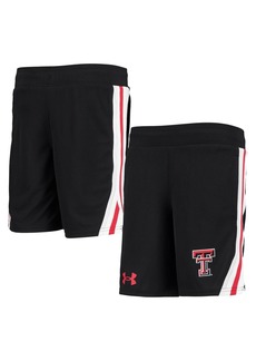 Big Boys Under Armour Black Texas Tech Red Raiders Game Day Mesh Shorts - Black
