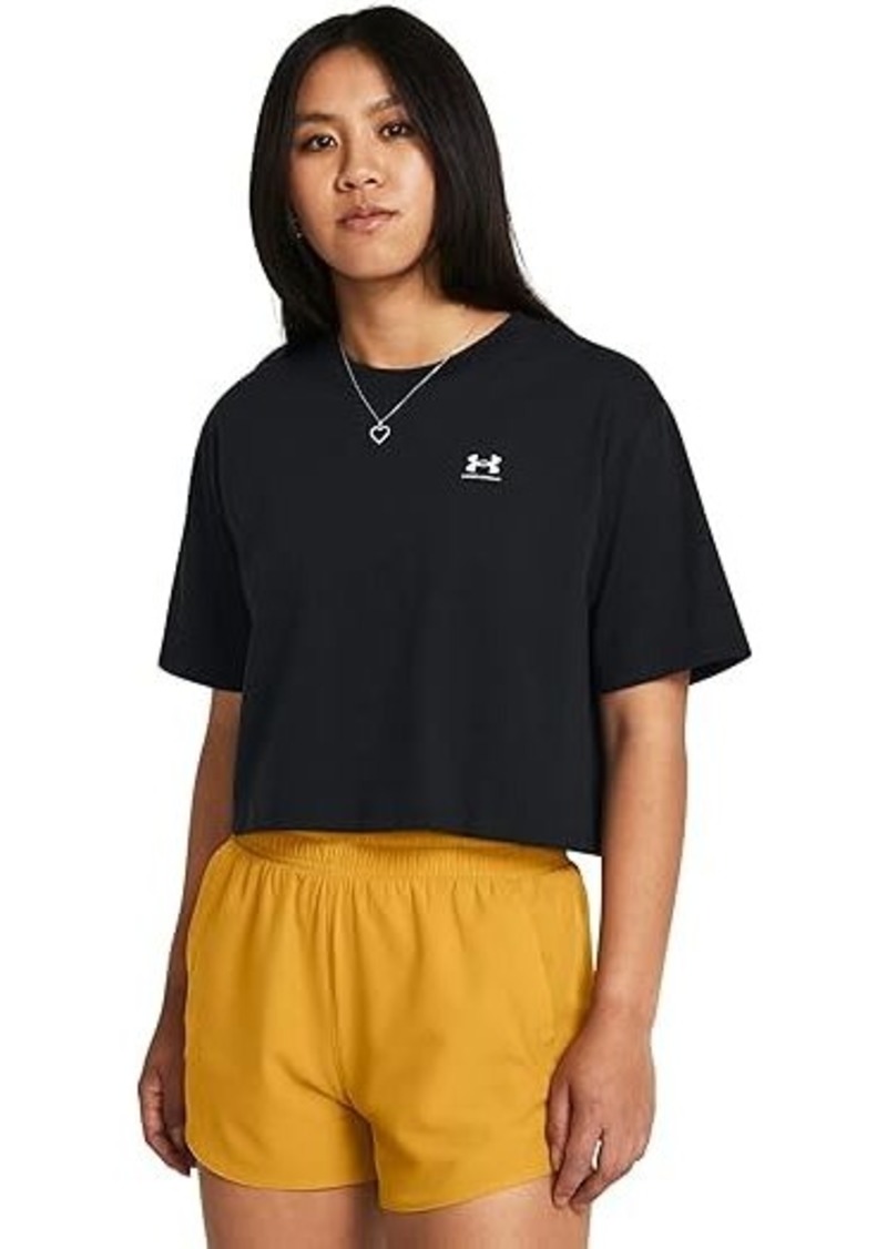 Under Armour Boxy Crop Logo Short Sleeve T Shirt