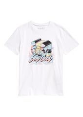Under Armour Kids' HeatGear(R) Stay Cool Graphic Tee in White //White at Nordstrom
