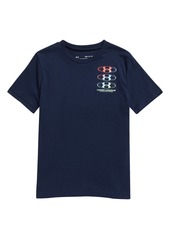 Under Armour Kids' Triple Stack Graphic Tee in Academy/beta at Nordstrom
