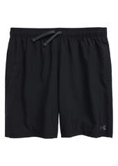 Under Armour Kids' Woven Athletic Shorts in Black/Pitch Gray at Nordstrom
