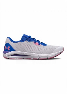Under Armour Girls Hovr Sonic 5 Ggs Running Shoe In Halo Gray / Flamingo