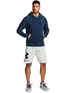 Under Armour Mens Rival Fleece Full Zip Hoodie - Academy Blue/Onyx White - L - Also in: M, XXL, S, 3XL, XL