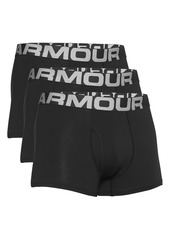 Under Armour 3-Pack Charged Cotton(R) 3" Boxerjock(R) Boxer Briefs in Black /Black /Black at Nordstrom