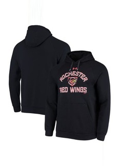 Men's Under Armour Black Rochester Red Wings All Day Raglan Fleece Pullover Hoodie at Nordstrom