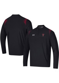 Men's Under Armour Black Texas Tech Red Raiders 2021 Sideline Motivate Quarter-Zip Jacket at Nordstrom