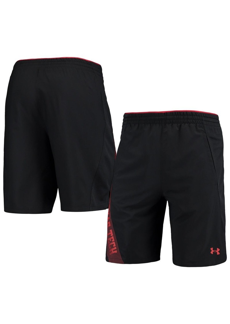 Men's Under Armour Black Texas Tech Red Raiders 2021 Sideline Woven Shorts - Black