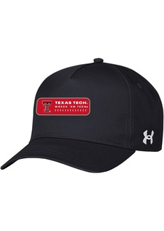 Men's Under Armour Black Texas Tech Red Raiders 2023 Sideline Adjustable Hat - Black