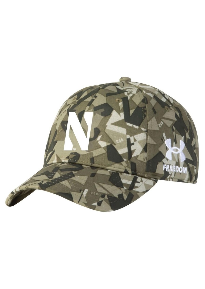 Men's Under Armour Camo Northwestern Wildcats Freedom Collection Adjustable Hat - Camo