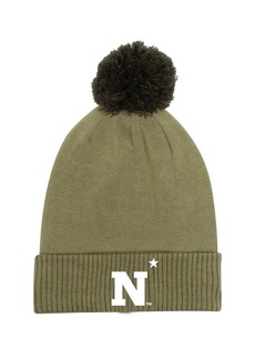 Men's Under Armour Green Navy Midshipmen Freedom Collection Cuffed Knit Hat with Pom - Green
