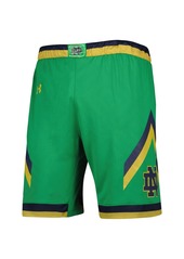 Men's Under Armour Green Notre Dame Fighting Irish Team Replica Basketball Shorts - Green