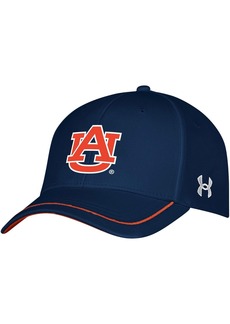 Men's Under Armour Navy Auburn Tigers Blitzing Accent Iso-Chill Adjustable Hat - Navy