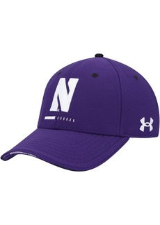 Men's Under Armour Purple Northwestern Wildcats Blitzing Accent Performance Adjustable Hat - Purple