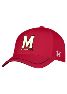 Men's Under Armour Red Maryland Terrapins Blitzing Accent Iso-Chill Adjustable Hat - Red