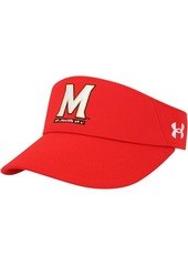 Men's Under Armour Red Maryland Terrapins Blitzing Visor - Red