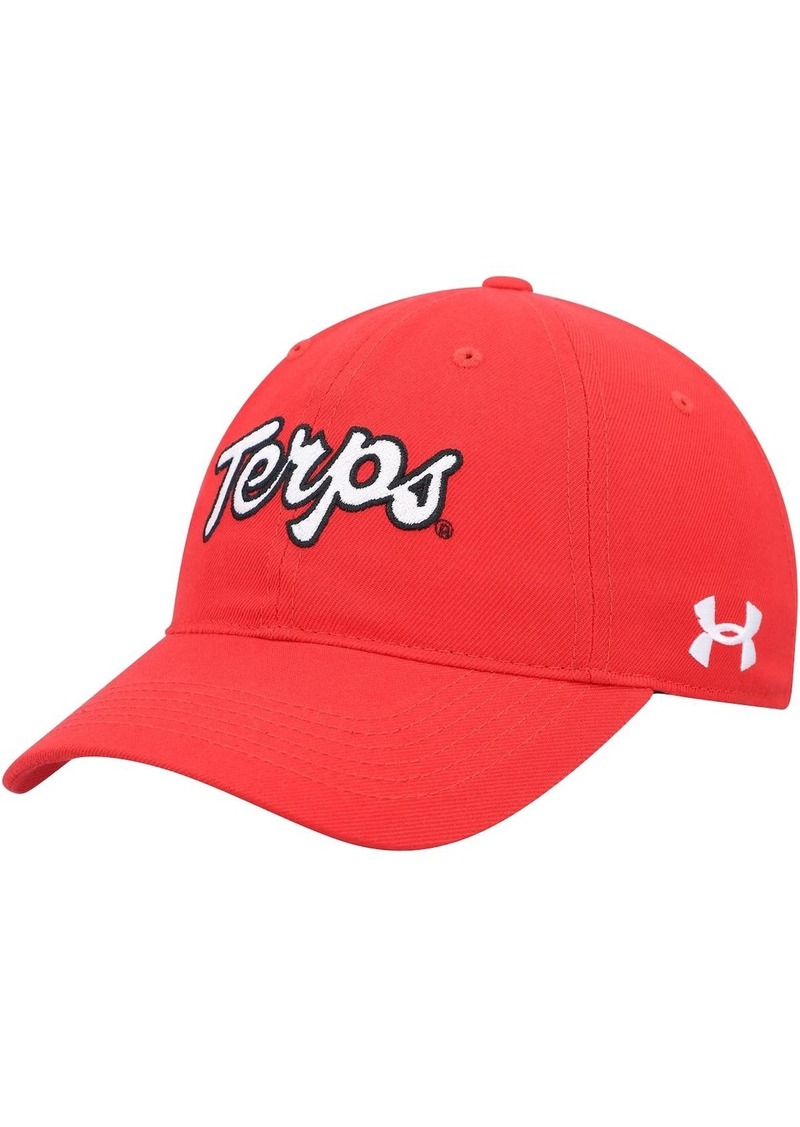 Men's Under Armour Red Maryland Terrapins Classic Adjustable Hat - Red