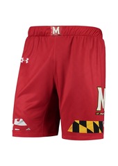 Men's Under Armour Red Maryland Terrapins Replica Basketball Short - Red