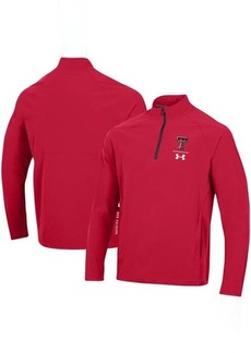 Men's Under Armour Red Texas Tech Red Raiders Coaches Squad Quarter-Zip Jacket at Nordstrom