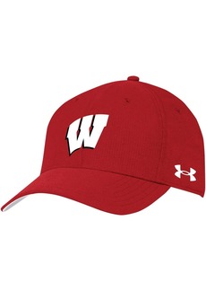 Men's Under Armour Red Wisconsin Badgers Airvent Performance Flex Hat - Red