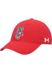 Men's Under Armour Red Wisconsin Badgers Classic Adjustable Hat - Red