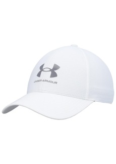 Men's Under Armour White Logo Performance Flex Hat - White