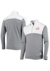 Men's Under Armour White/Gray Maryland Terrapins Game Day All Day Fleece Half-Zip Jacket at Nordstrom