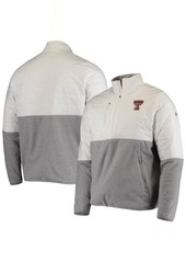 Men's Under Armour White/Gray Texas Tech Red Raiders Gameday Hybrid Popover Half-Zip Performance Jacket at Nordstrom