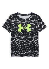 Under Armour Kids' Ripple Logo Performance Graphic Tee in Black at Nordstrom