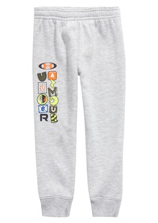 Under Armour Kids' Sticker Pack Jogger Sweatpants in Mod Gray at Nordstrom
