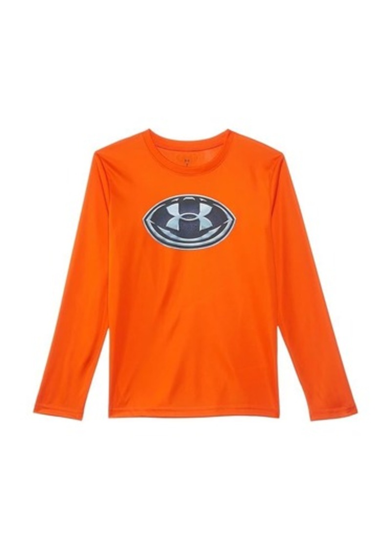 Under Armour Ua Football Logo Long Sleeve Tee (Little Kids/Big Kids)